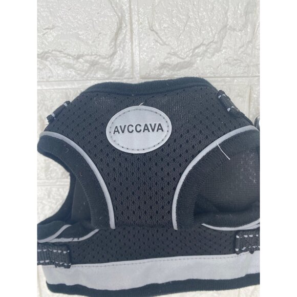 Pet Harness & Leash Set Adjustable Reflective Black & Gray Safety Vest Size M - Picture 7 of 9